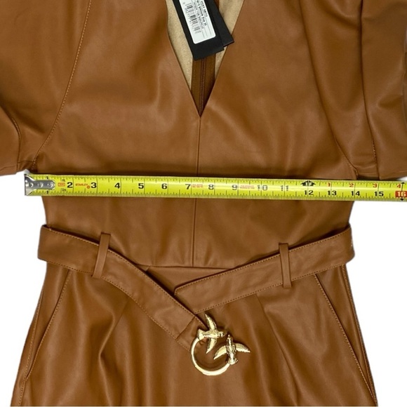 Pinko belted faux leather dress - Picture 5 of 13